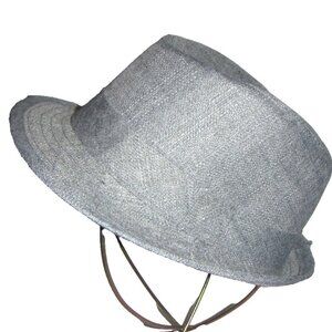 Gray Route 66 Trilby Fedora Linen Like Hat M/L Unisex